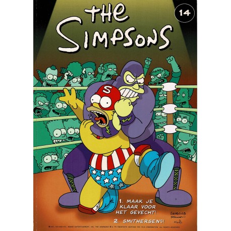The Simpsons - De Stripuitgeverij - 014 Maak je klaar voor het gevecht! / Smithersens! - eerste druk 2001
