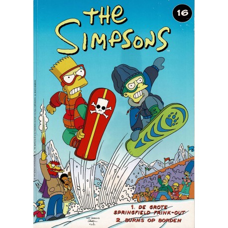 The Simpsons - De Stripuitgeverij - 016 De grote Springfield Frink-out / Burns op borden - eerste druk 2001
