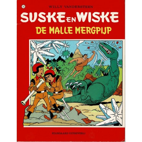 Suske en Wiske - 143 De malle mergpijp - herdruk - rode reeks