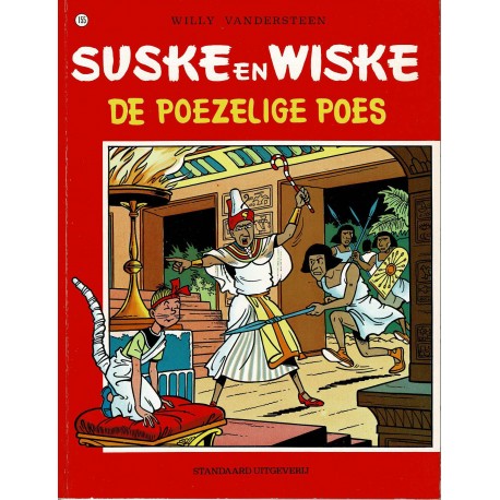 Suske en Wiske - 155 De poezelige poes - herdruk - rode reeks