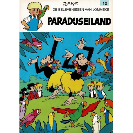 Jommeke - 012 Paradijseiland - herdruk - witte cover