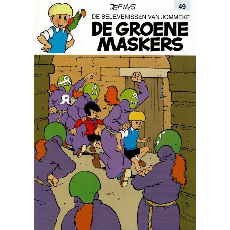 Jommeke - 049 De groene maskers - herdruk - witte cover