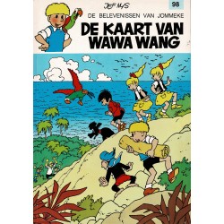 Jommeke - 098 De kaart van Wawa Wang - herdruk - witte cover