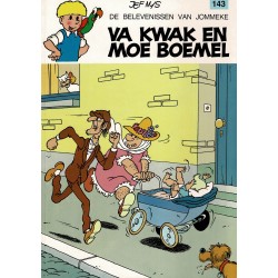Jommeke - 143 Va Kwak en moe Boemel - herdruk - witte cover