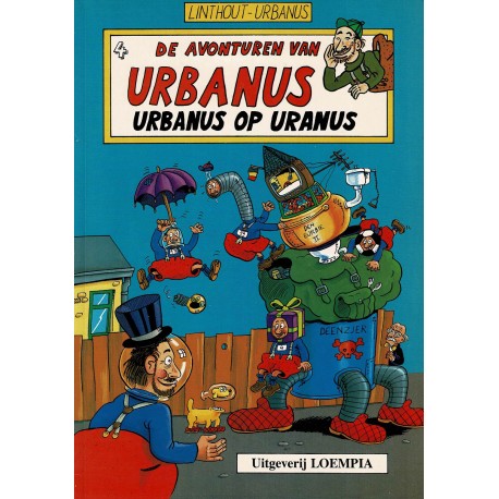 Urbanus - 004 Urbanus op Uranus - herdruk - Uitgeverij Loempia, in kleur