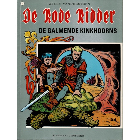 De Rode Ridder - 014 De galmende kinkhoorns - herdruk - grijze cover, gelijmd