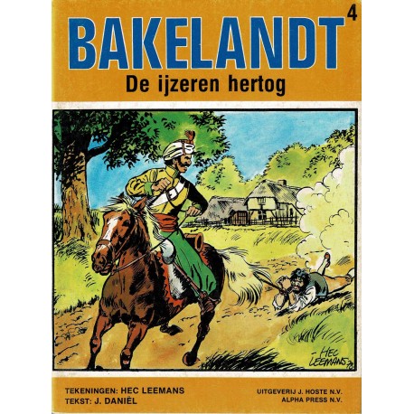 Bakelandt - 004 De ijzeren hertog - eerste druk 1979 - Uitgeverij Hoste, ongekleurd