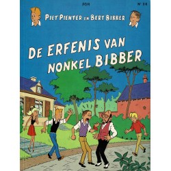 Piet Pienter en Bert Bibber - 036 De erfenis van Nonkel Bibber - herdruk - De Vlijt, 2e reeks, gelijmd, zwart