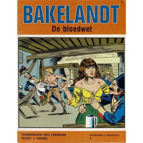 Bakelandt - 001 De bloedwet - herdruk - Uitgeverij Hoste, ongekleurd