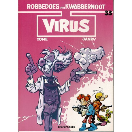Robbedoes en Kwabbernoot - 33 Virus - herdruk